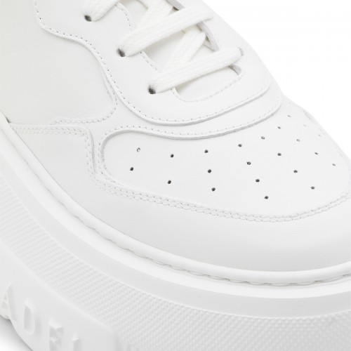WHITE LEATHER SNEAKERS