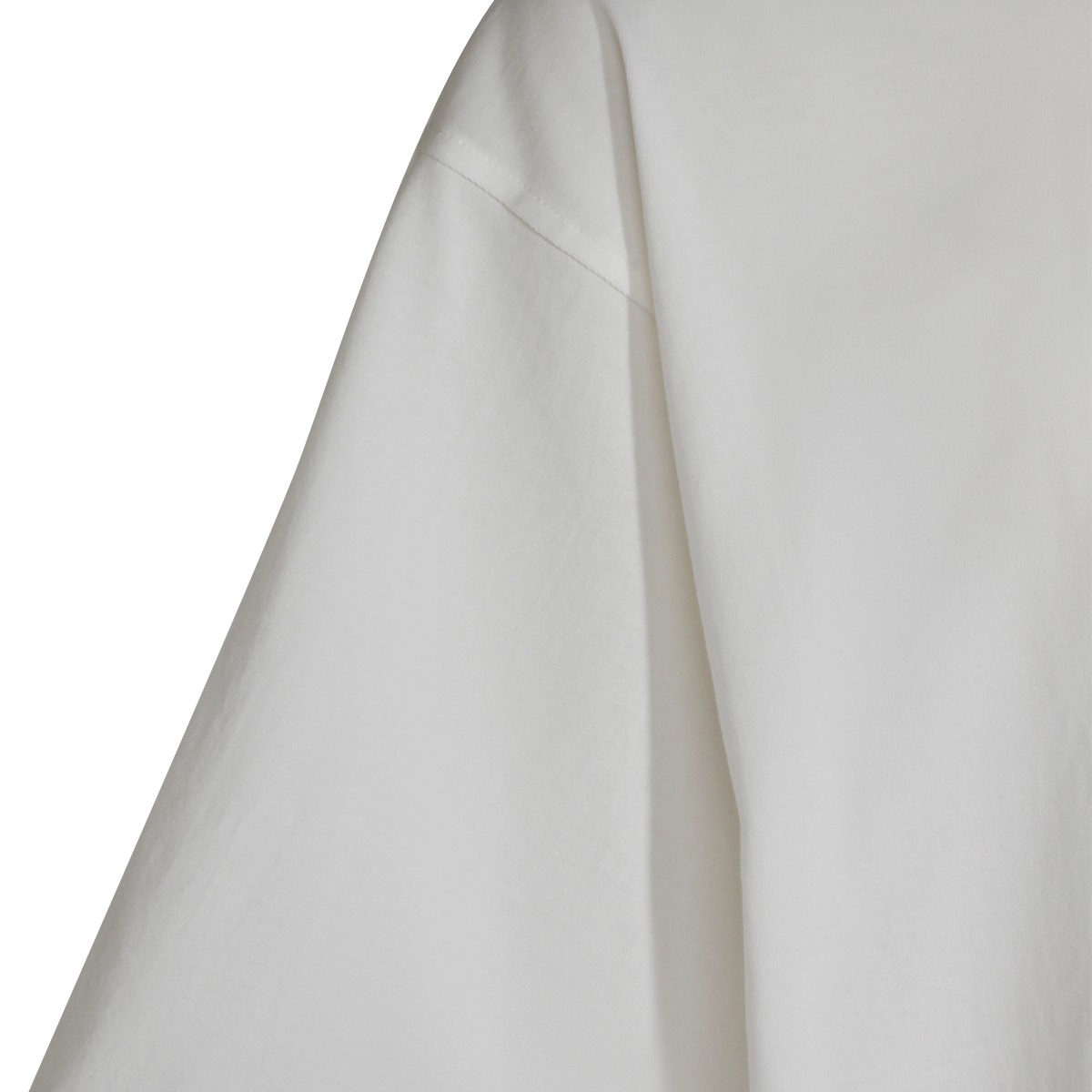 WHITE COTTON T-SHIRT