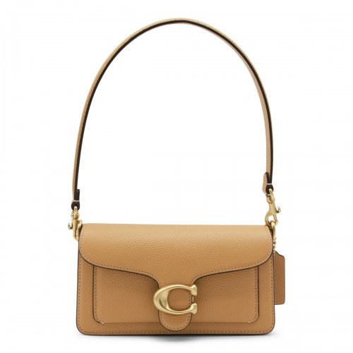 BEIGE LEATHER TABBY SHOULDER BAG