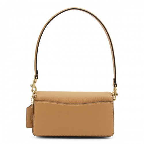 BEIGE LEATHER TABBY SHOULDER BAG