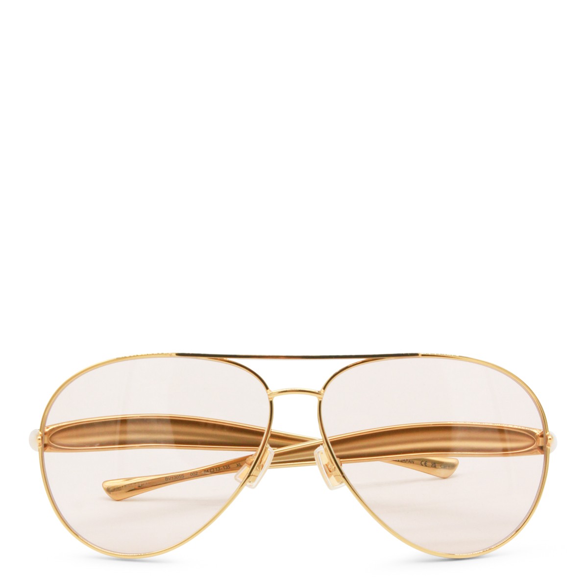GOLD AND BROWN METAL SUNGLASS