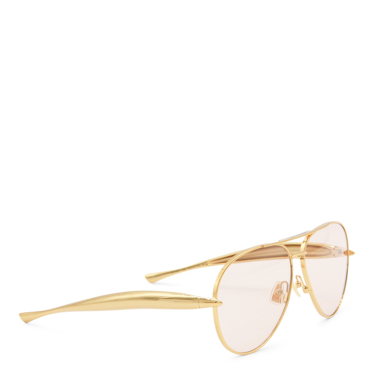 GOLD AND BROWN METAL SUNGLASS