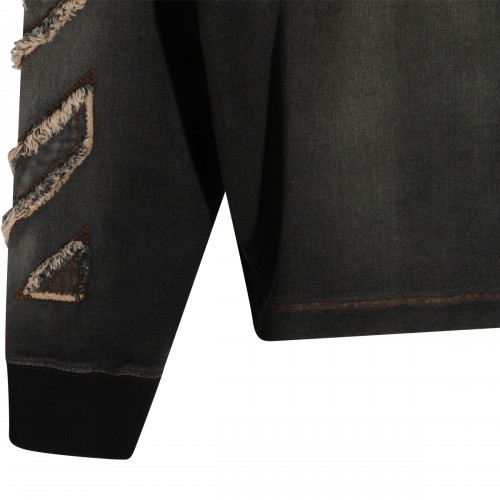 BLACK COTTON CASUAL JACKET