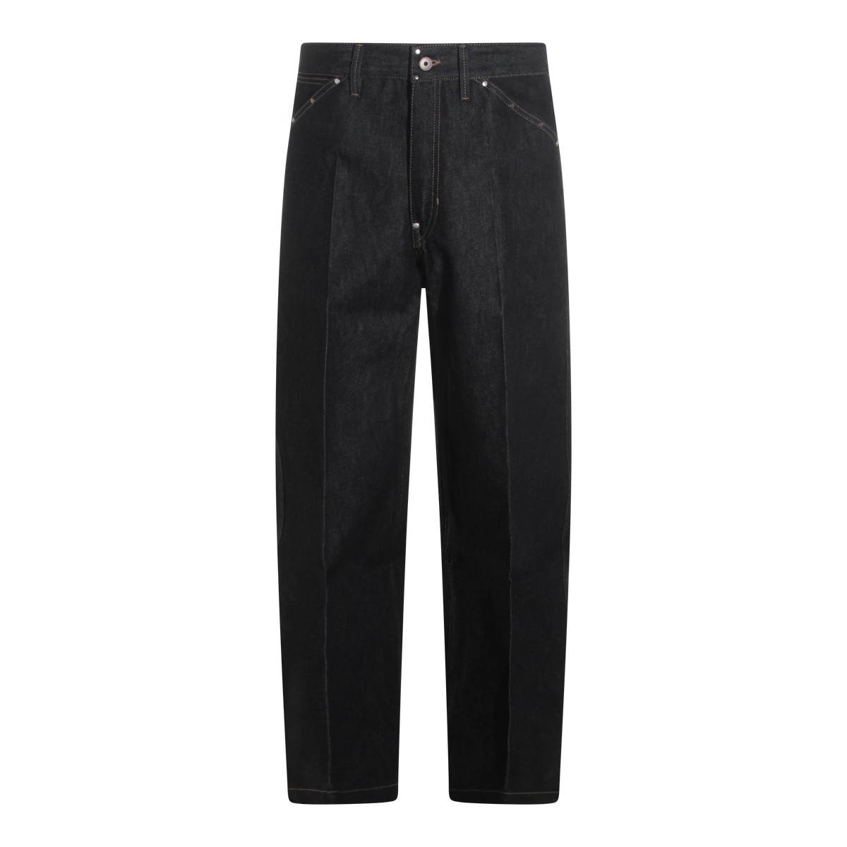 BLACK COTTON JEANS