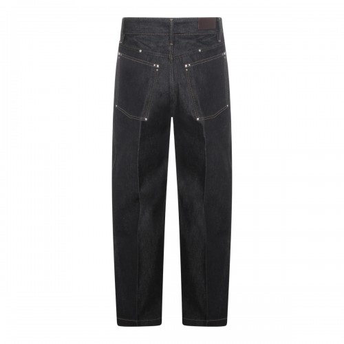 BLACK COTTON JEANS