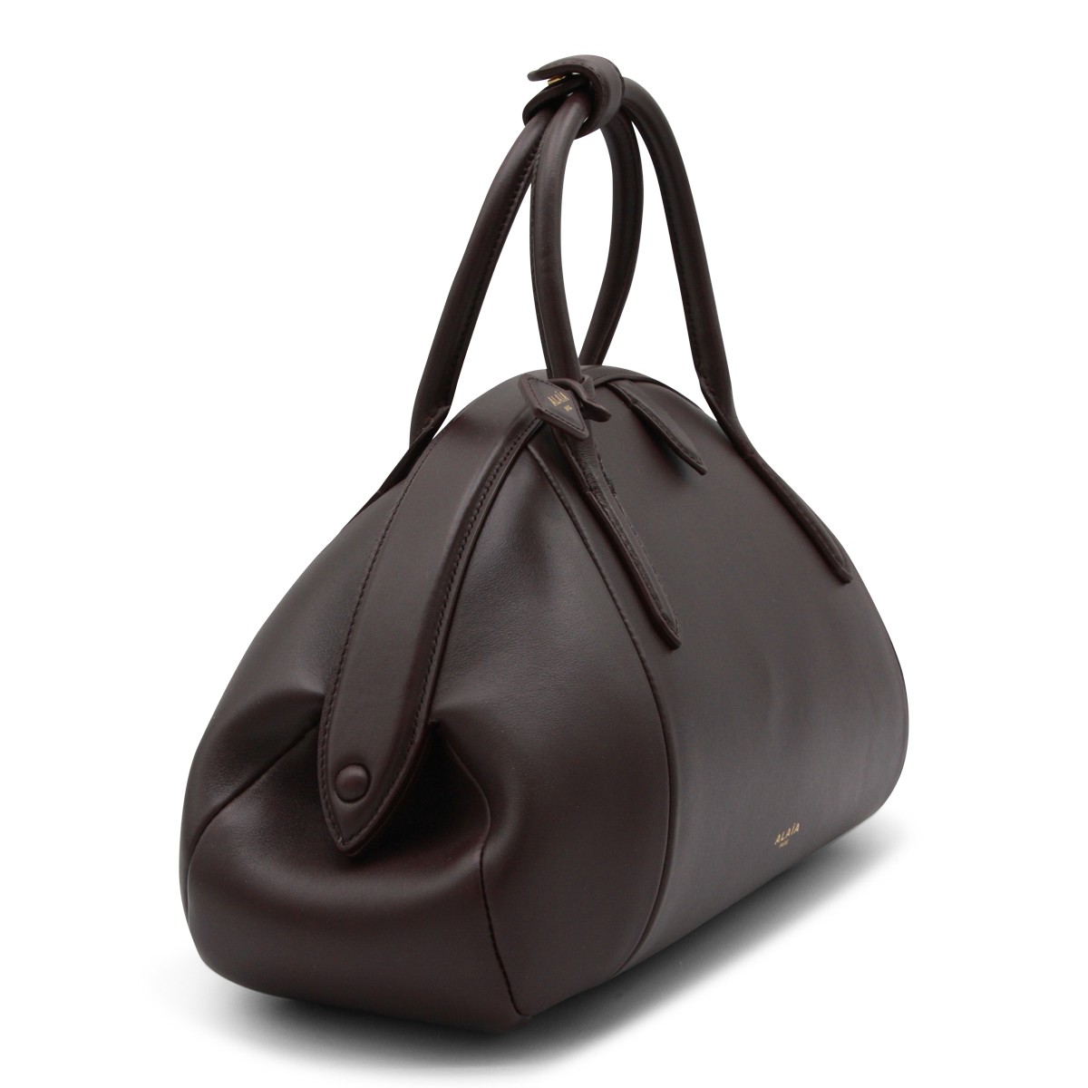 BORDEAUX LEATHER PURSE TOP HANDLE BAG