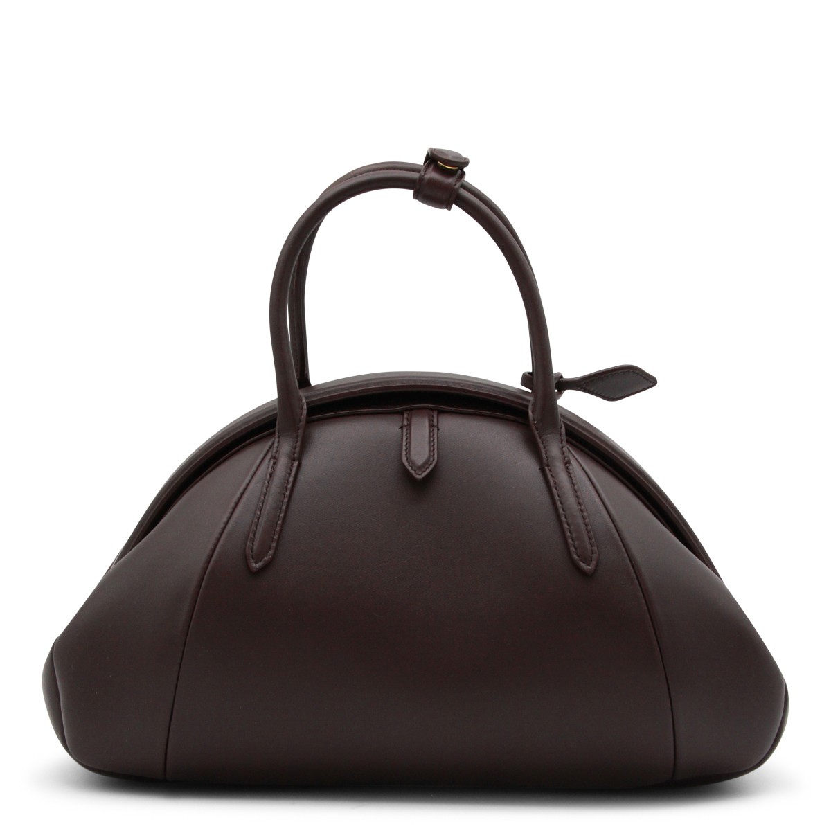 BORDEAUX LEATHER PURSE TOP HANDLE BAG