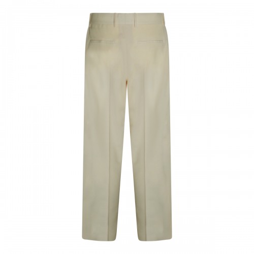 ECRU WOOL PANT