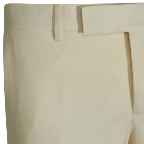 ECRU WOOL PANT