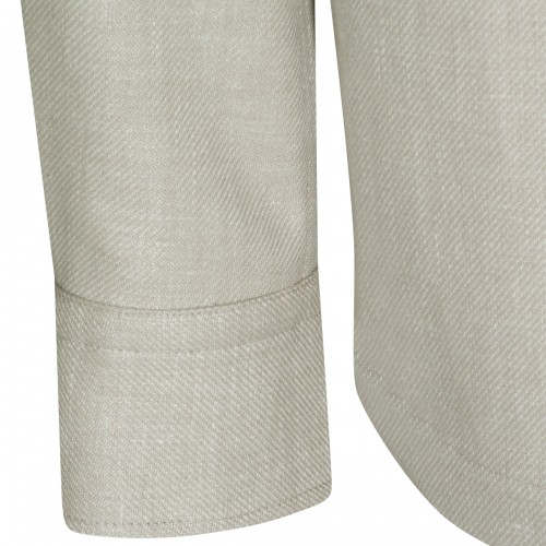 SAND LINEN CASUAL JACKET