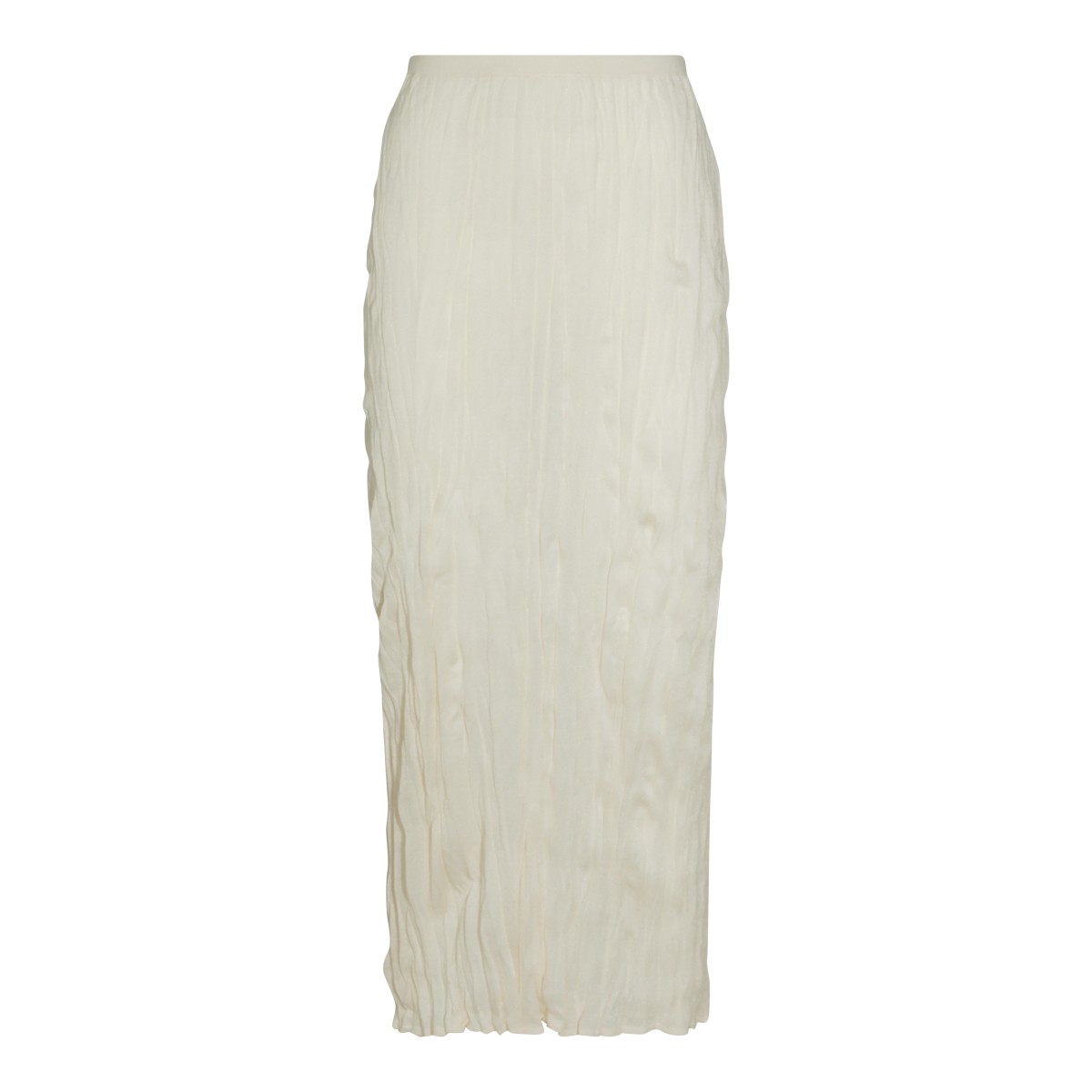 WHITE VISCOSE SKIRT