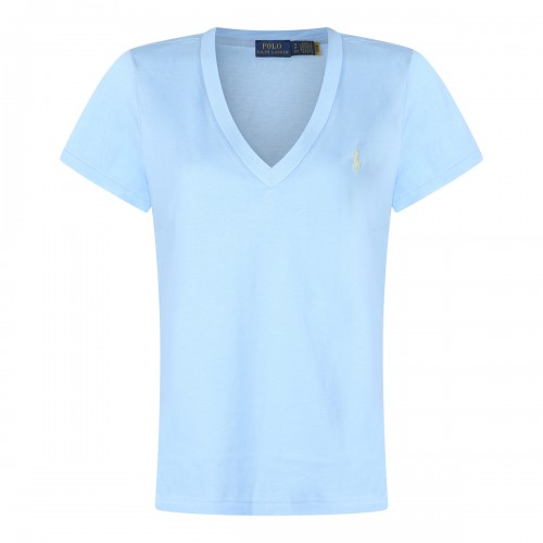 LIGHT BLUE COTTON T-SHIRT