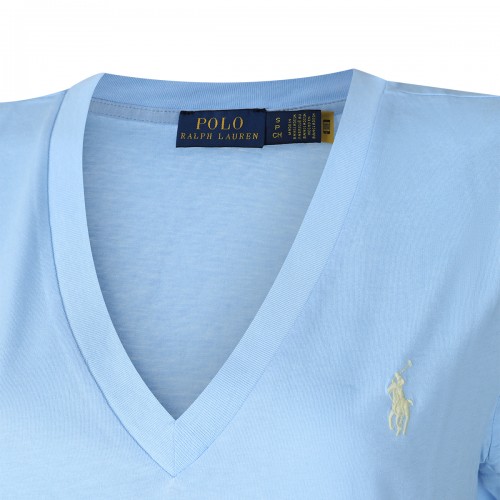 LIGHT BLUE COTTON T-SHIRT