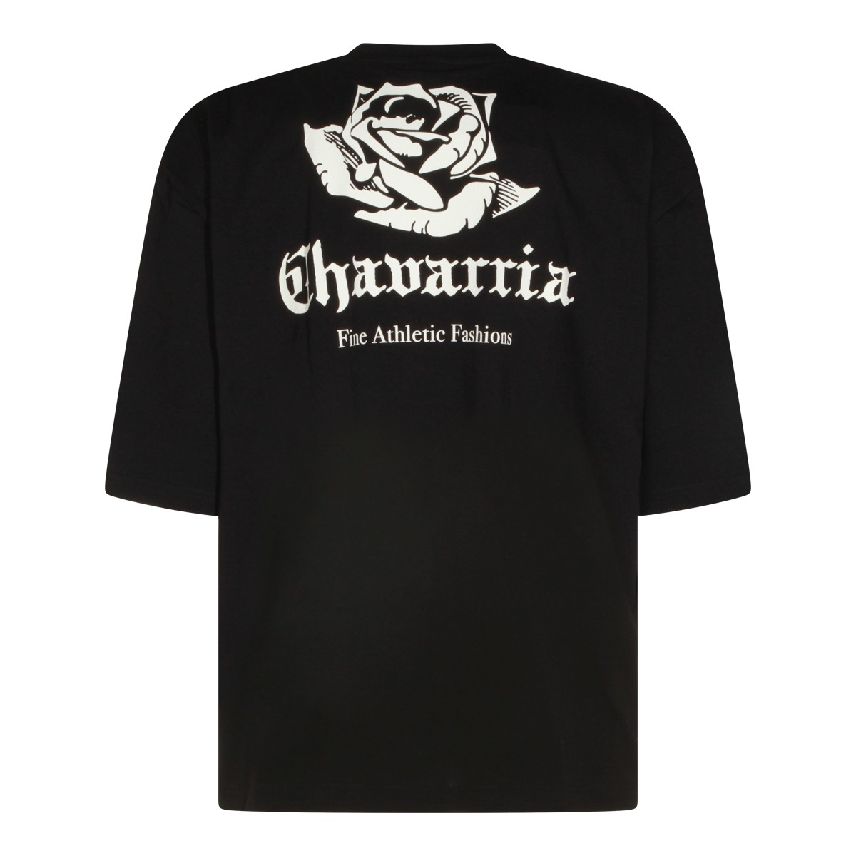 BLACK COTTON T-SHIRT