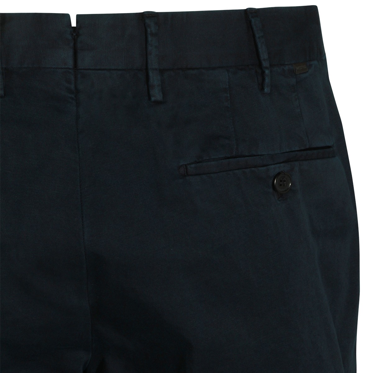 NAVY COTTON LINEN BLEND PANT