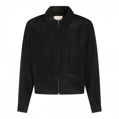 BLACK COTTON CASUAL JACKET