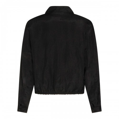 BLACK COTTON CASUAL JACKET