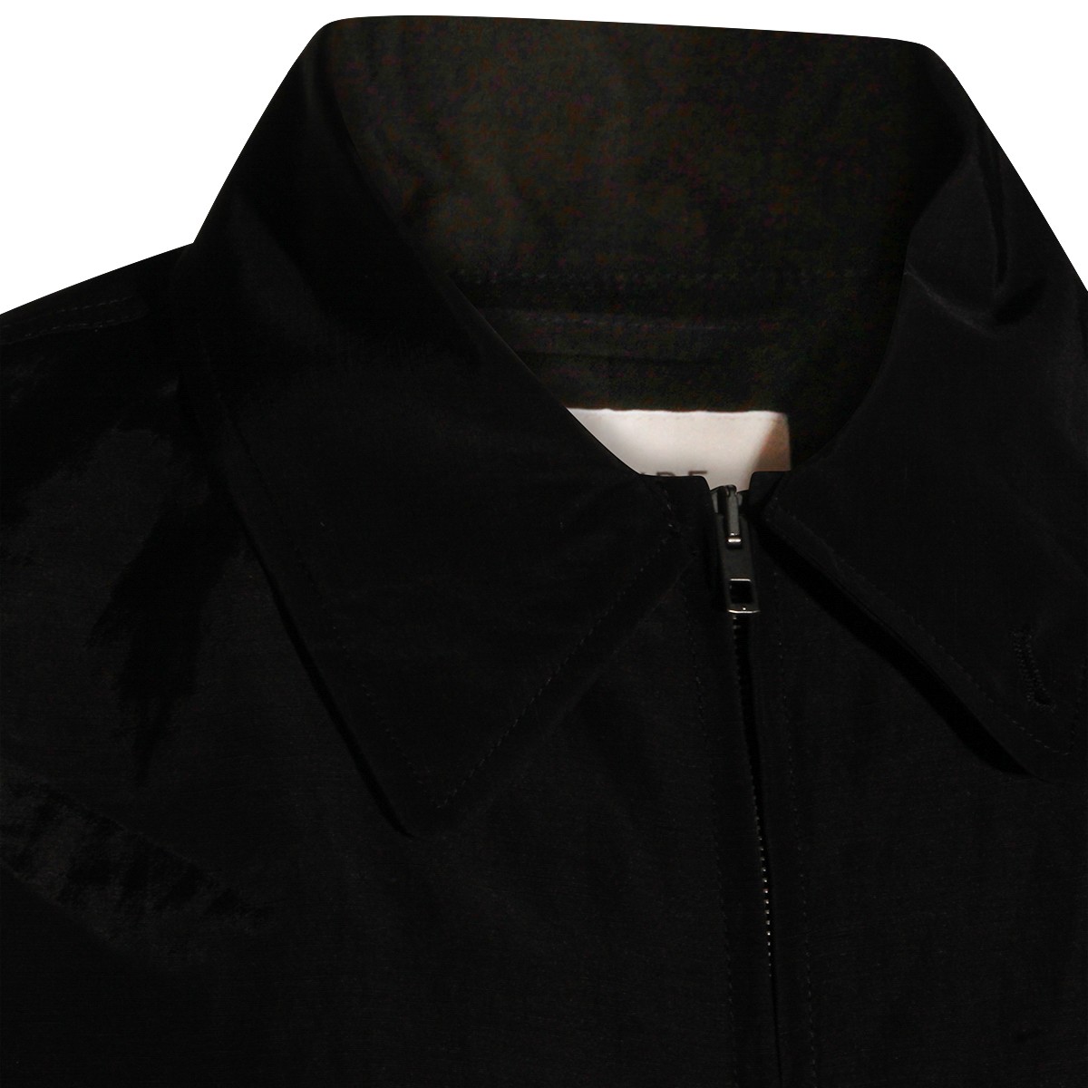 BLACK COTTON CASUAL JACKET