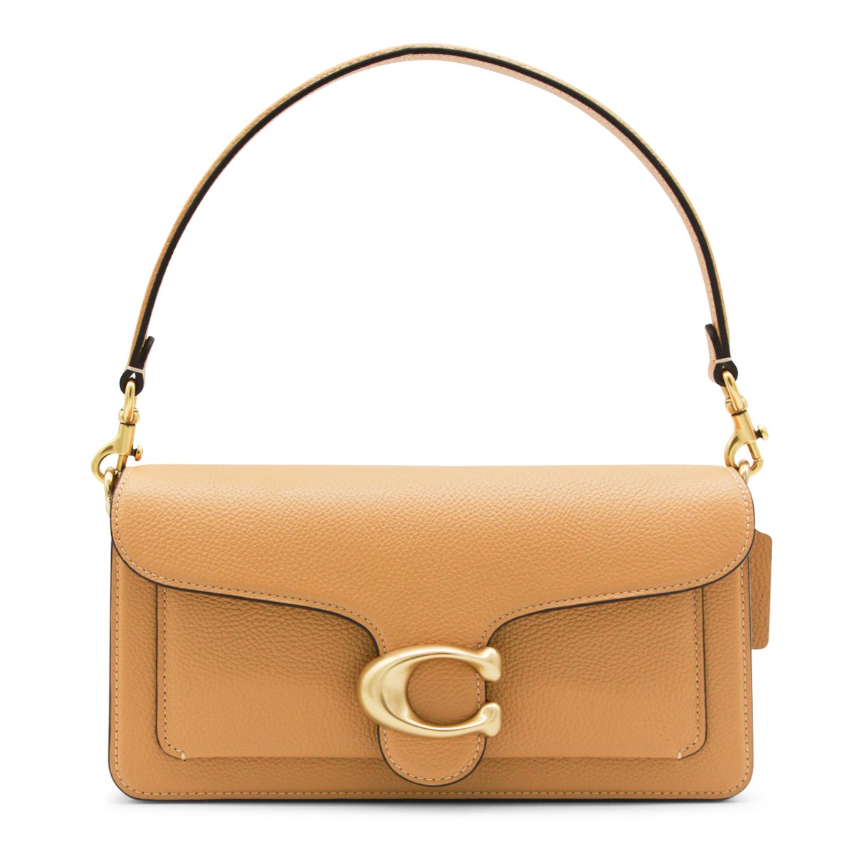 BROWN LEATHER TABBY 26 TOP HANDLE BAG