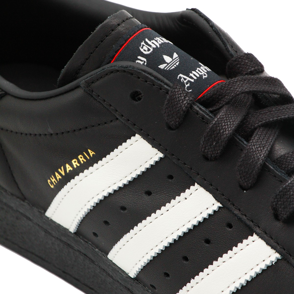 BLACK LEATHER SUPERSTAR SNEAKERS