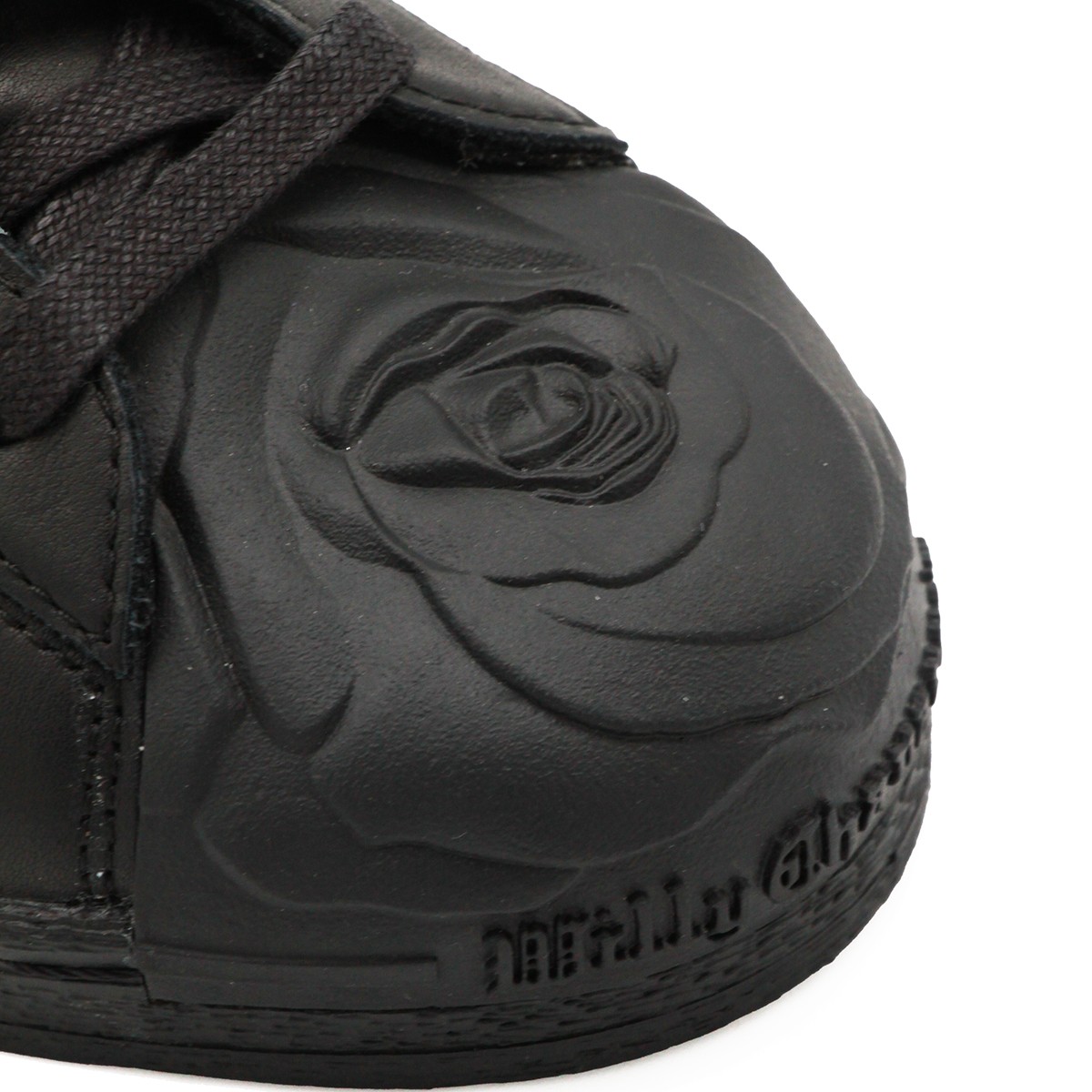 BLACK LEATHER SUPERSTAR SNEAKERS