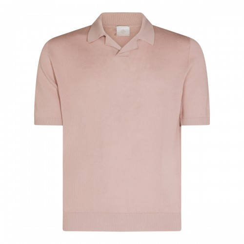 LIGHT PINK COTTON POLO SHIRT