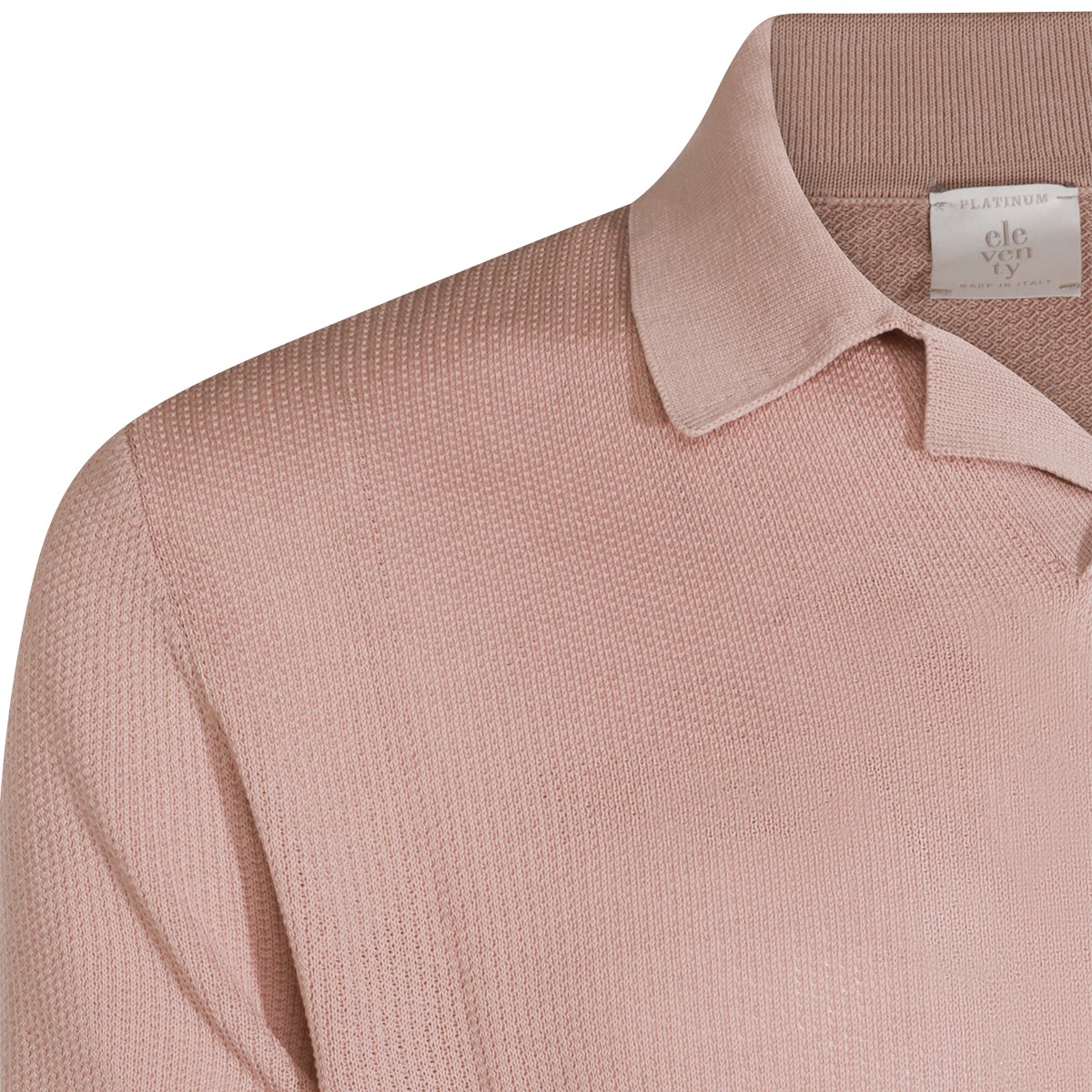 LIGHT PINK COTTON POLO SHIRT