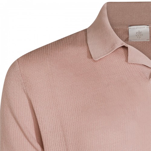 LIGHT PINK COTTON POLO SHIRT
