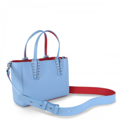 LIGHT BLUE LEATHER CABATA SOFT MINI TOTE