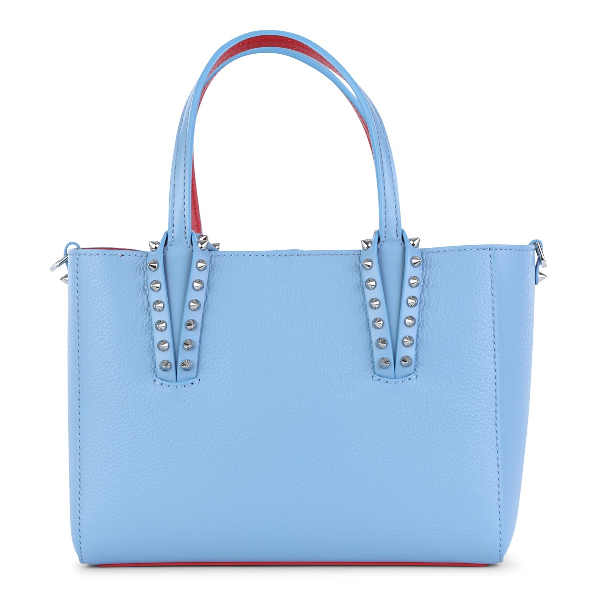 LIGHT BLUE LEATHER CABATA SOFT MINI TOTE