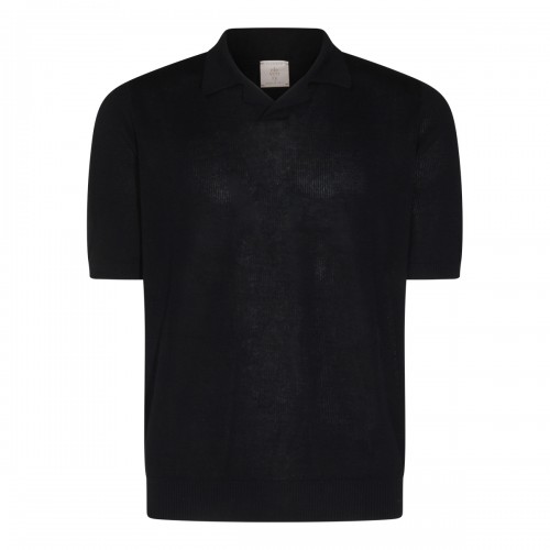 DARK BLUE COTTON POLO SHIRT