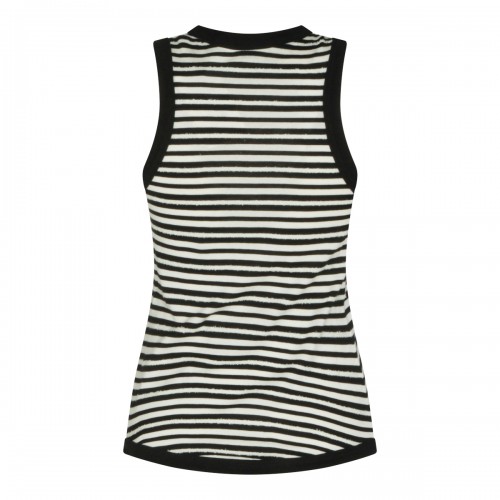 BLACK AND WHITE COTTON TOP