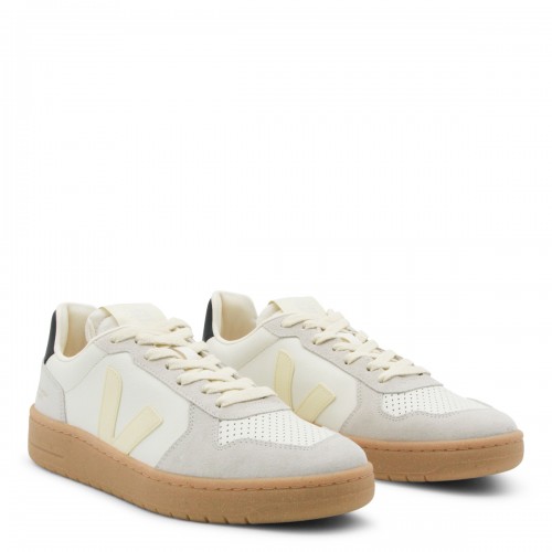 WHITE AND BEIGE LEATHER... 2