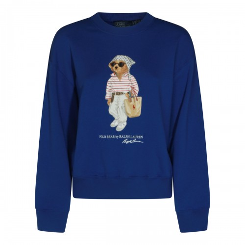 BLUE COTTON SWEATSHIRT