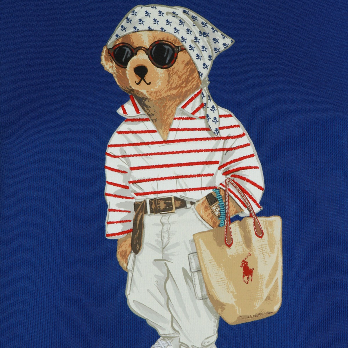 BLUE COTTON SWEATSHIRT