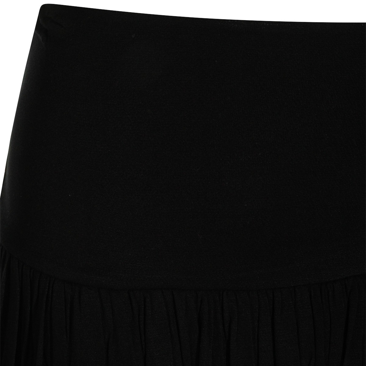 BLACK VISCOSE SKIRT