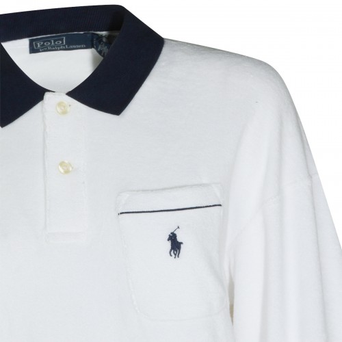 WHITE COTTON POLO SHIRT