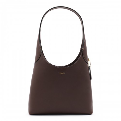 BROWN LEATHER BROOKLYN TOTE