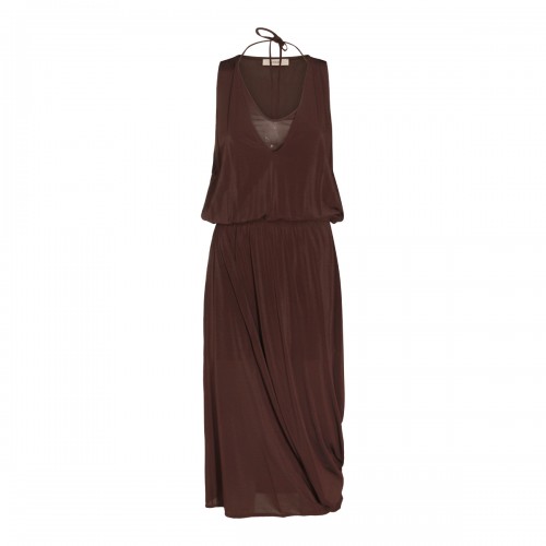 FIG VISCOSE STRETCH LONG DRESS
