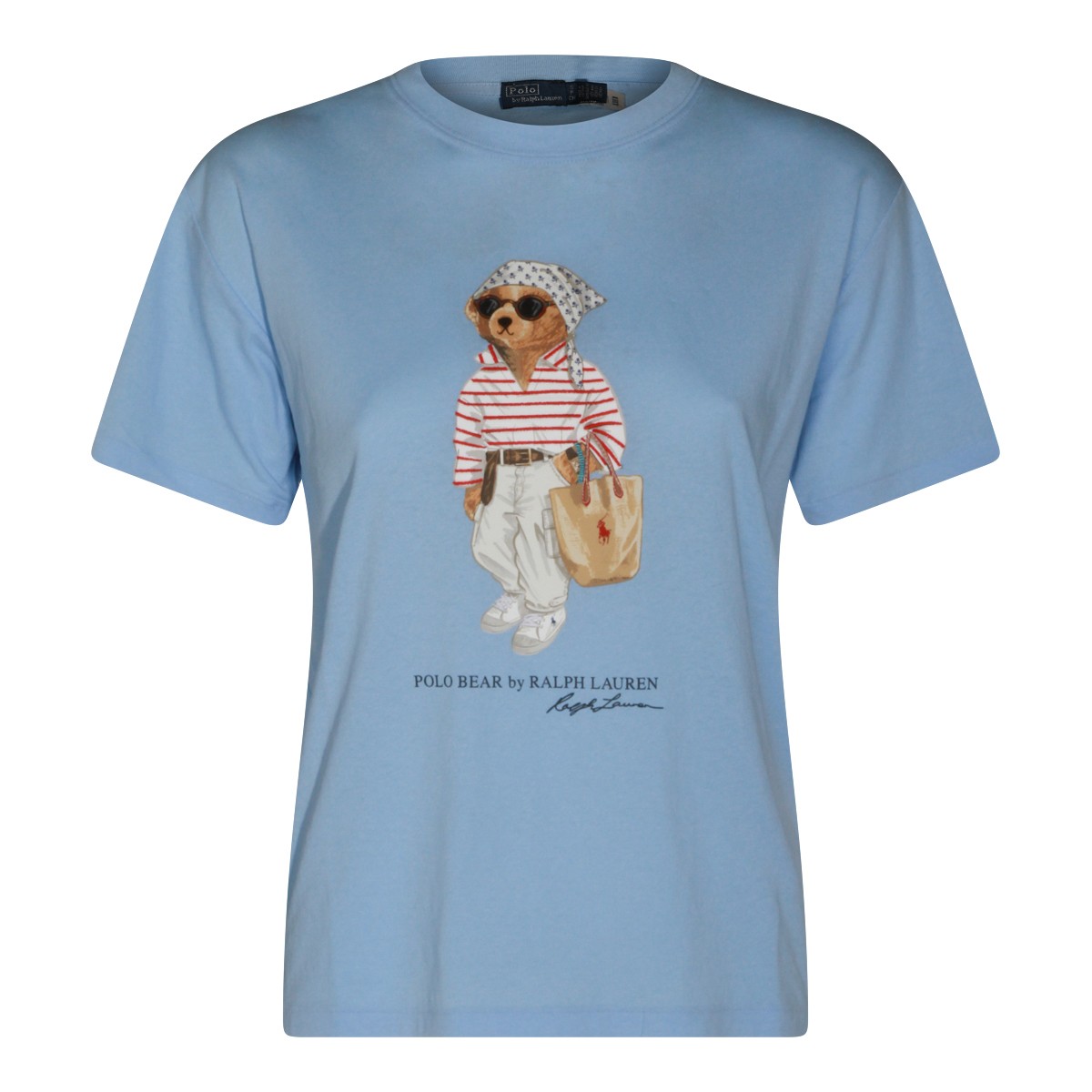 LIGHT BLUE COTTON T-SHIRT