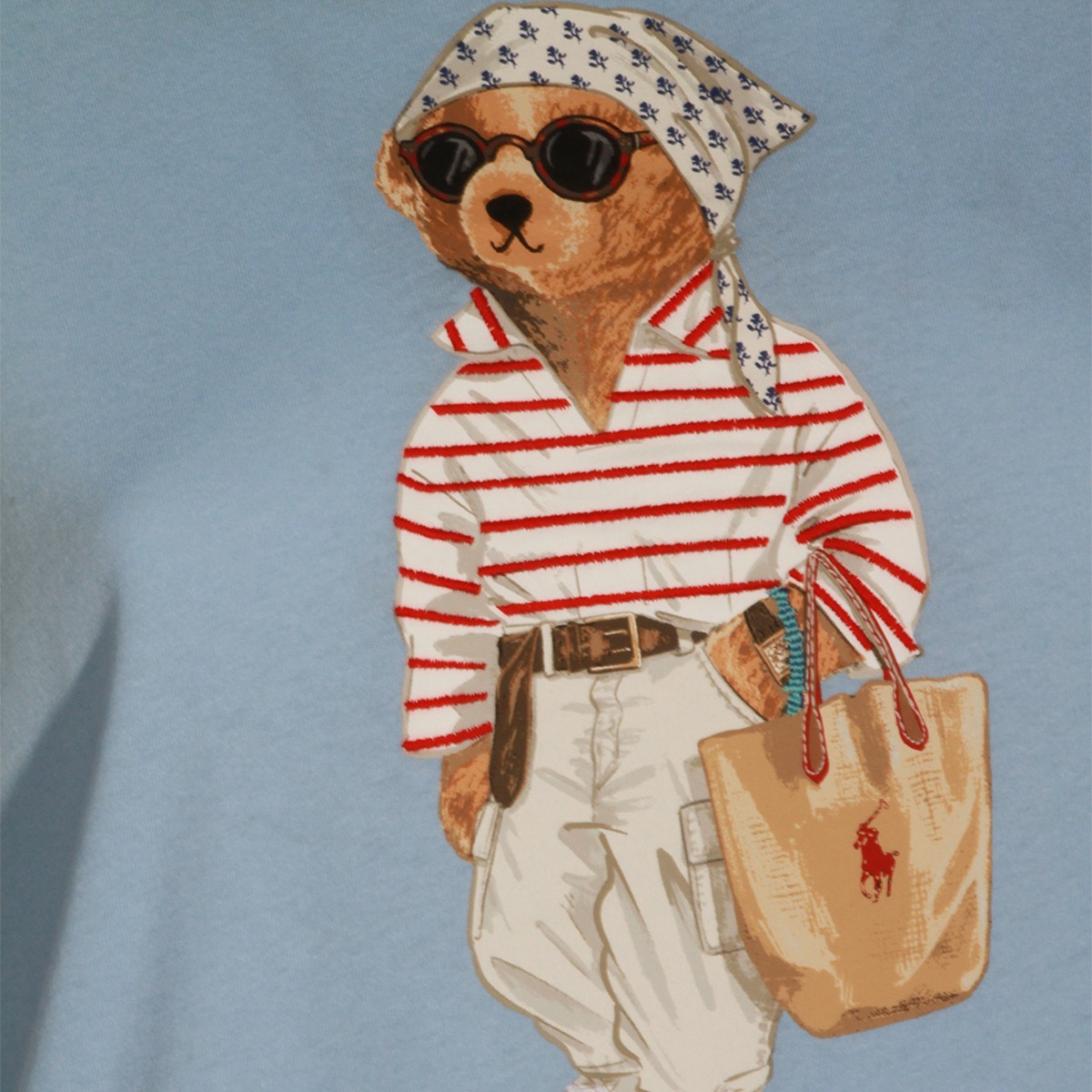 LIGHT BLUE COTTON T-SHIRT