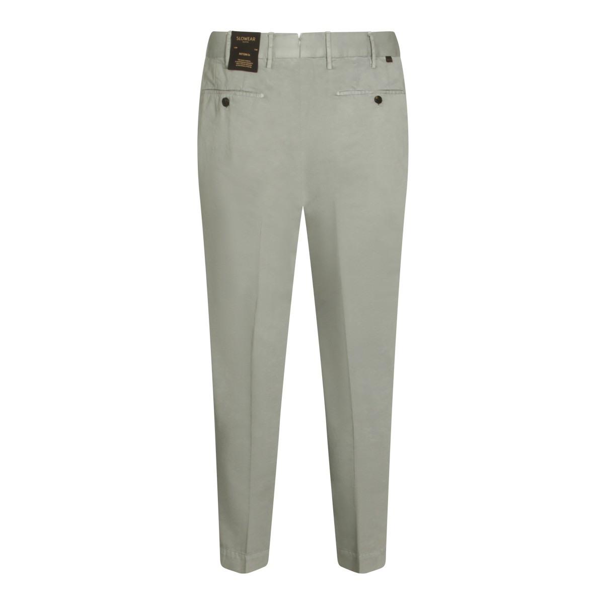 LIGHT GREEN COTTON LINEN BLEND PANT