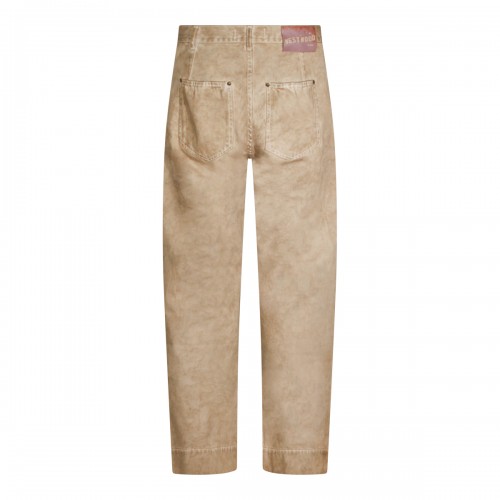 BEIGE COTTON JEANS 2