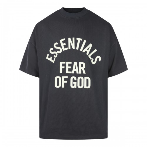 BLACK COTTON T-SHIRT