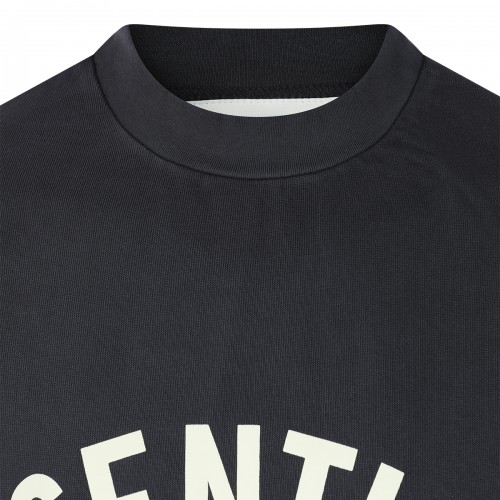 BLACK COTTON T-SHIRT