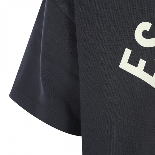 BLACK COTTON T-SHIRT