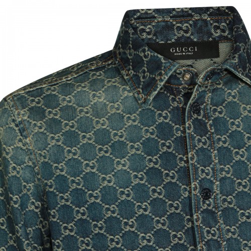 BLUE DENIM GG SHIRT