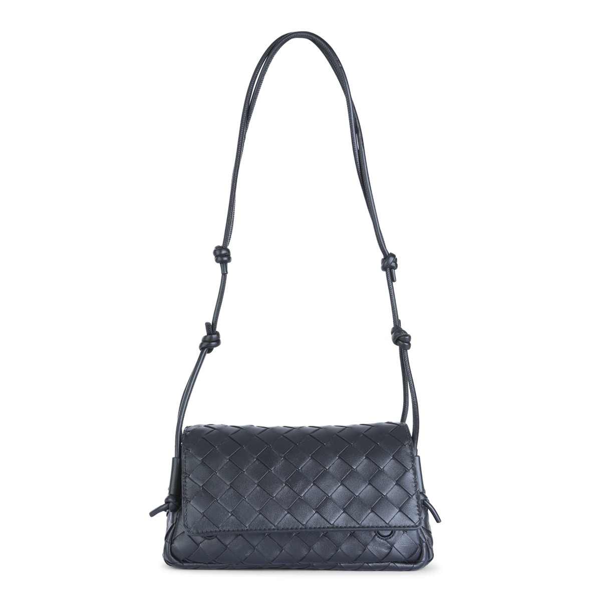 BLACK LEATHER NOTTURNO POUCH