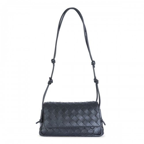 BLACK LEATHER NOTTURNO POUCH