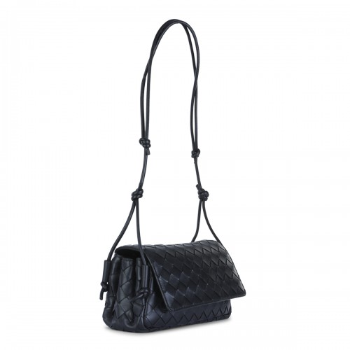 BLACK LEATHER NOTTURNO POUCH 2